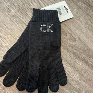 Calvin Klein Black Gloves NEW